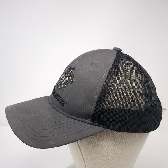 Winchester Snapback Trucker Hat Gray One Size Adjustable Embroidered Mesh Back - Picture 3 of 9